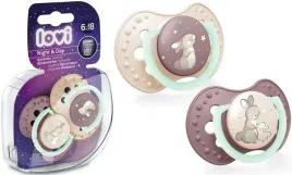 lovi-smoczek-silikonowy-dynamiczny-swiecacy-nightandday-6-18m-2-szt-op-girl