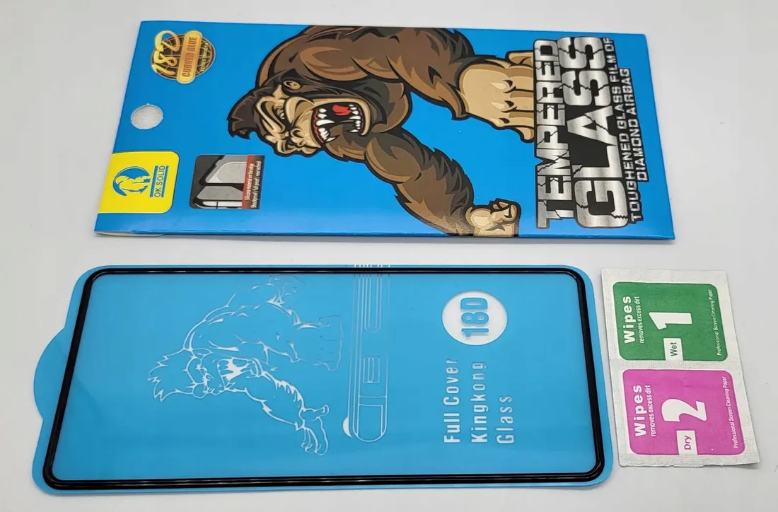 szklo-hartowane-gorilla-18d-xiaomi-redmi-note-9-stan-nowy