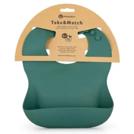 petiteandmars-sliniak-silikonowy-z-kieszonka-misty-green