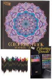 ekskluzywna-kolorowanka-antystresowa-80-wzorow-40-str-mandala-kredki-48-szt