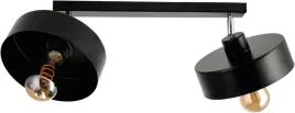 lampa-sufitowa-zyrandol-led-2xe27-loft-regulowana-czarna-kubek-sredni