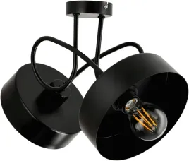 lampa-sufitowa-zyrandol-led-2xe27-loft-zwijana-czarna-kubek-sredni