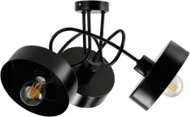 lampa-sufitowa-zyrandol-led-3xe27-loft-zwijana-czarna-kubek-sredni