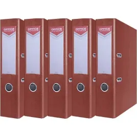 segregator-a4-75mm-office-products-z-dzwignia-pp-bordowy-5-sztuk