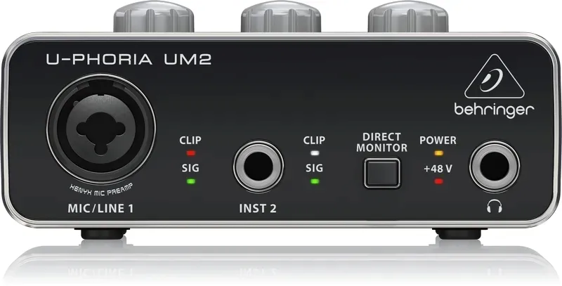 behringer-c1-mikrofon-interfejs-um2-statyw-set
