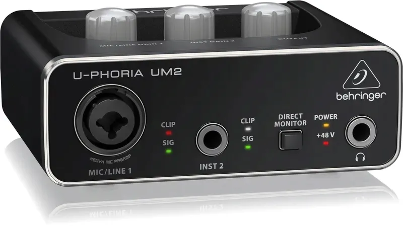 behringer-c1-mikrofon-interfejs-um2-statyw-set