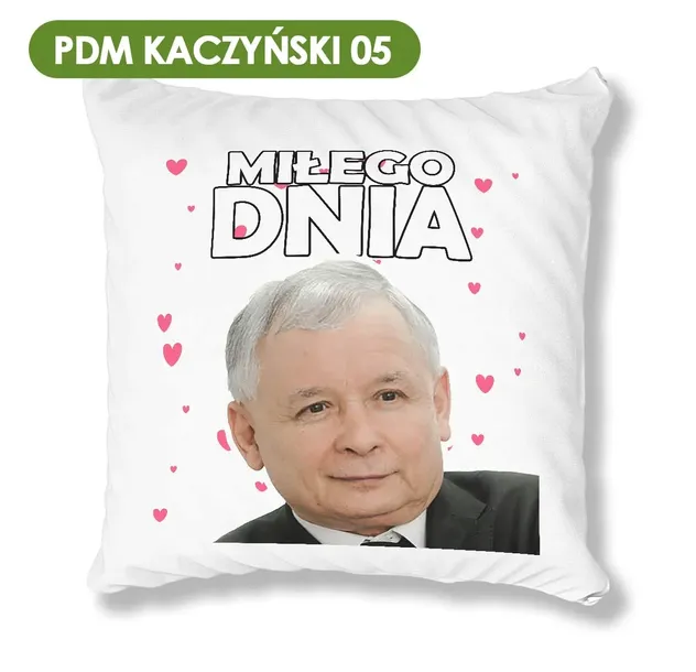 poduszka-biala-pdm-kaczynski-01-idealny-prezent-wyrob-medyczny-nie