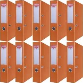 segregator-a4-75mm-office-products-z-dzwignia-pp-pomaranczowy-10-sztuk