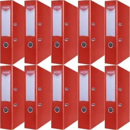 segregator-a4-75mm-office-products-z-dzwignia-pp-czerwony-10-sztuk