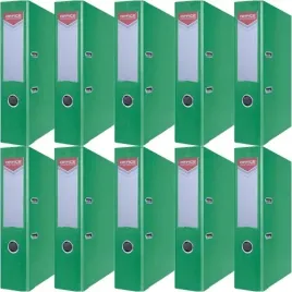 segregator-a4-75mm-office-products-z-dzwignia-pp-zielony-10-sztuk