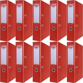 segregator-a4-75mm-office-products-z-dzwignia-pp-czerwony-10-sztuk