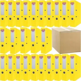 segregator-a4-75mm-office-products-z-dzwignia-pp-zolty-25-sztuk