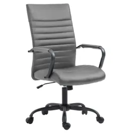 krzeslo-obrotowe-szare-z-eko-skory-regulowane-biurowe-na-kolkach-furnitex