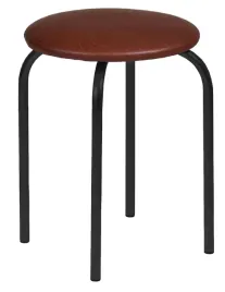 taboret-z-eko-skory-ciemny-braz-czarne-metalowe-nogi-do-jadalni-furnitex