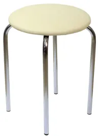 taboret-krzeslo-z-eko-skory-bezowe-metalowe-furnitex-do-kuchni