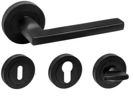 gamet-klamka-classico-czarna-okragla-rozety