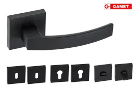 klamka-mistico-czarny-struktura-komplet-z-rozeta