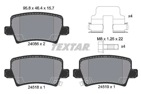 textar-klocki-tyl-honda-civic-viii-hatchback-stan-nowy