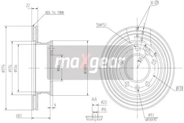 maxgear-19-0730max-tarcza-hamulcowa-waga-produktu-6-7-kg