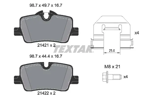 textar-klocki-hamulcowe-tyl-2142101-stan-nowy