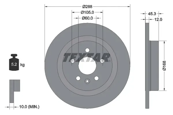 textar-92275203-tarcza-hamulcowa-producent-czesci-textar
