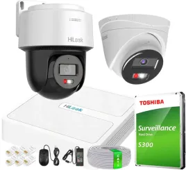 zestaw-do-monitoringu-2-kamery-4mpx-hilook-ipcam-t4-30dl-ptz-n4mp-p-poe