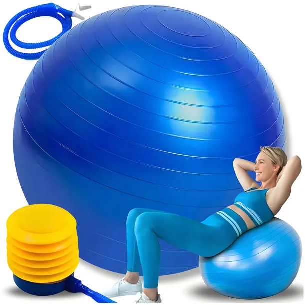 PIŁKA DO ĆWICZEŃ REHABILITACYJNA GIMNASTYCZNA TRENING FITNESS + POMPKA 65CM