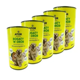 ator-mokra-karma-dla-psa-drob-puszka-zestaw-5x1250g