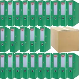 segregator-a4-75mm-office-products-z-dzwignia-pp-zielony-25-sztuk