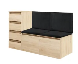 szafka-na-buty-panel-sonoma-siedzisko-czarne