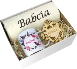 prezent-dzien-babci-recznik-kubek-super-babcia