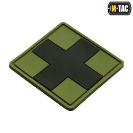 m-tac-naszywka-medic-cross-square-3d-pvc-olive