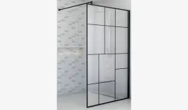 kabina-czarne-profile-walk-in-scianka-100-wzor-a7