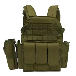 kamizelka-taktyczna-wojskowa-policja-ochronna-molle-plate-carrier-zielona