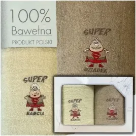 prezent-na-dzien-babci-i-dziadka-polski-zestaw-recznikow-100percent-bawelna-100cm