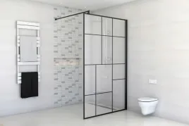 scianka-prysznicowa-walk-in-90x200-wzor-szklo-8mm-czarny-profil