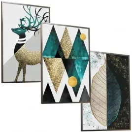 zestaw-a3x3-ramka-nowoczesny-obraz-abstrakcja-deer-ozdoba-dekoracja-prezent