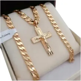 zloty-lancuszek-meski-pancerka-krzyzyk-18k-55cm-prezent-dla-niego-gratisy