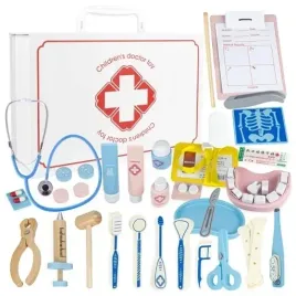 drewniany-zestaw-malego-doktora-lekarz-dentysta-zabawka-edukacyjna-prezent