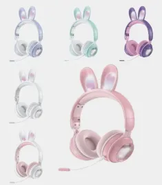 bezprzewodowe-sluchawki-dla-dziewczyny-kroliczek