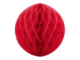 kula-bibulowa-honeycomby-40cm-czerwony-dekoracje