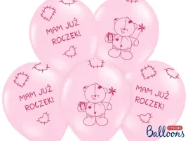 balony-roczek-mis-6-szt-30-cm-dekoracje-urodziny