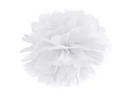 pompon-z-bibuly-kula-kwiat-bialy-35cm-dekoracje