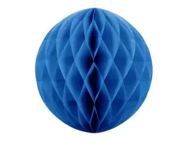 kula-bibulowa-niebieski-30cm-dekoracje-honeycomb