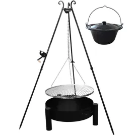 grill-trojnog-ogrodowy-ogniskowy-ruszt-nierdzewny-kociolek-palenisko