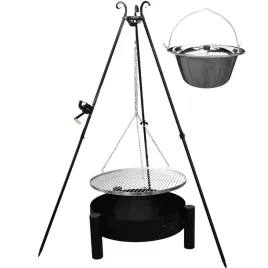 grill-trojnog-ogrodowy-ruszt-70-kociolek-palenisko