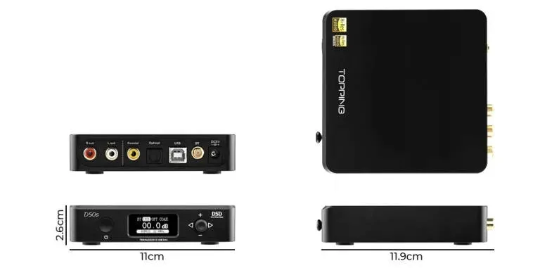 topping-d50s-przetwornik-dac-usb-z-bluetooth-aptx-stan-nowy