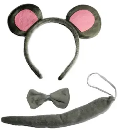 opaska-przebranie-myszka-szara-z-ogonkiem