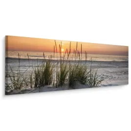 obraz-do-salonu-zachod-slonca-plaza-wydmy-morze-panorama-pejzaz-145x45