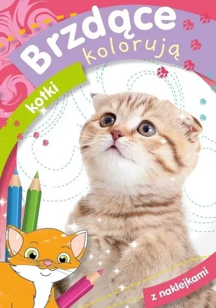 Brzdące kolorują KOTKI SUPER NAKLEJKI